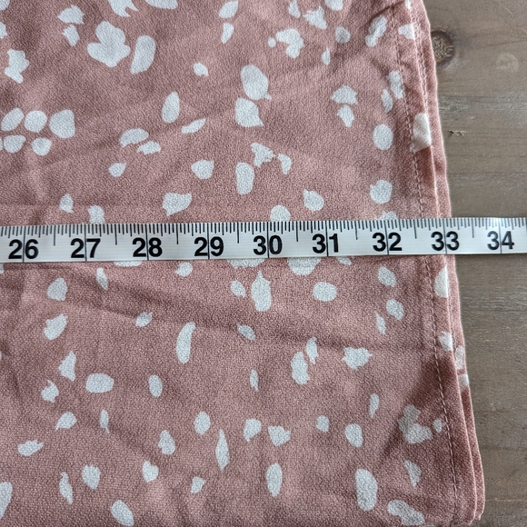 🌻2 for $20 | Pink & White Speckled Jaguar Print Shein Mido Skirt Size Large - Picture 6 of 6